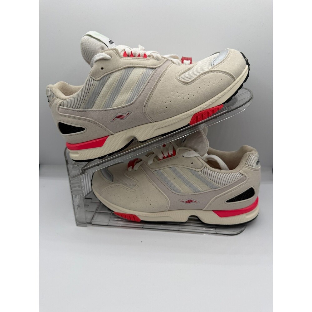 Adidas ZX 4000 Women's Size 7 White Coral Suede Mesh Torsion Sneakers EE4834